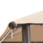 vidaXL Κιόσκι/Υπόστεγο Μπεζ 3 x 3 μ. από Χάλυβα