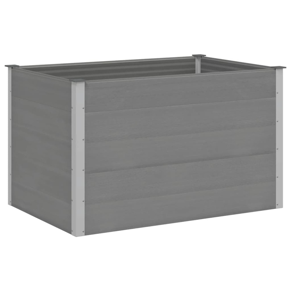 vidaXL Ζαρντινιέρα Υπερυψωμένη Γκρι 150 x 100 x 91 εκ. από WPC