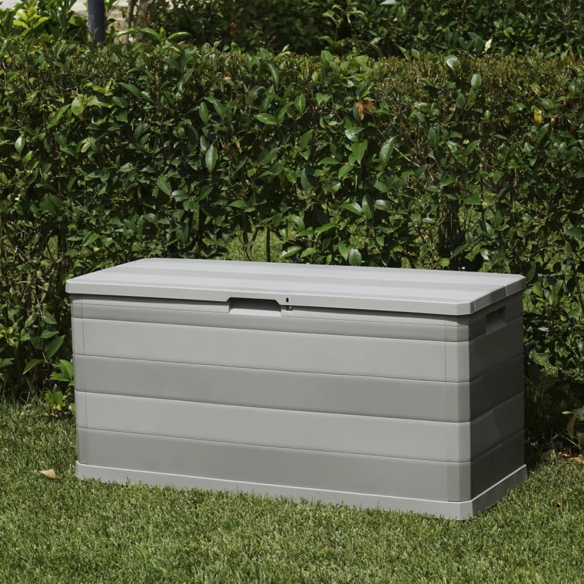 vidaXL Μπαούλο Αποθήκευσης Κήπου Γκρι 117 x 45 x 56 εκ.