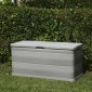 vidaXL Μπαούλο Αποθήκευσης Κήπου Γκρι 117 x 45 x 56 εκ.