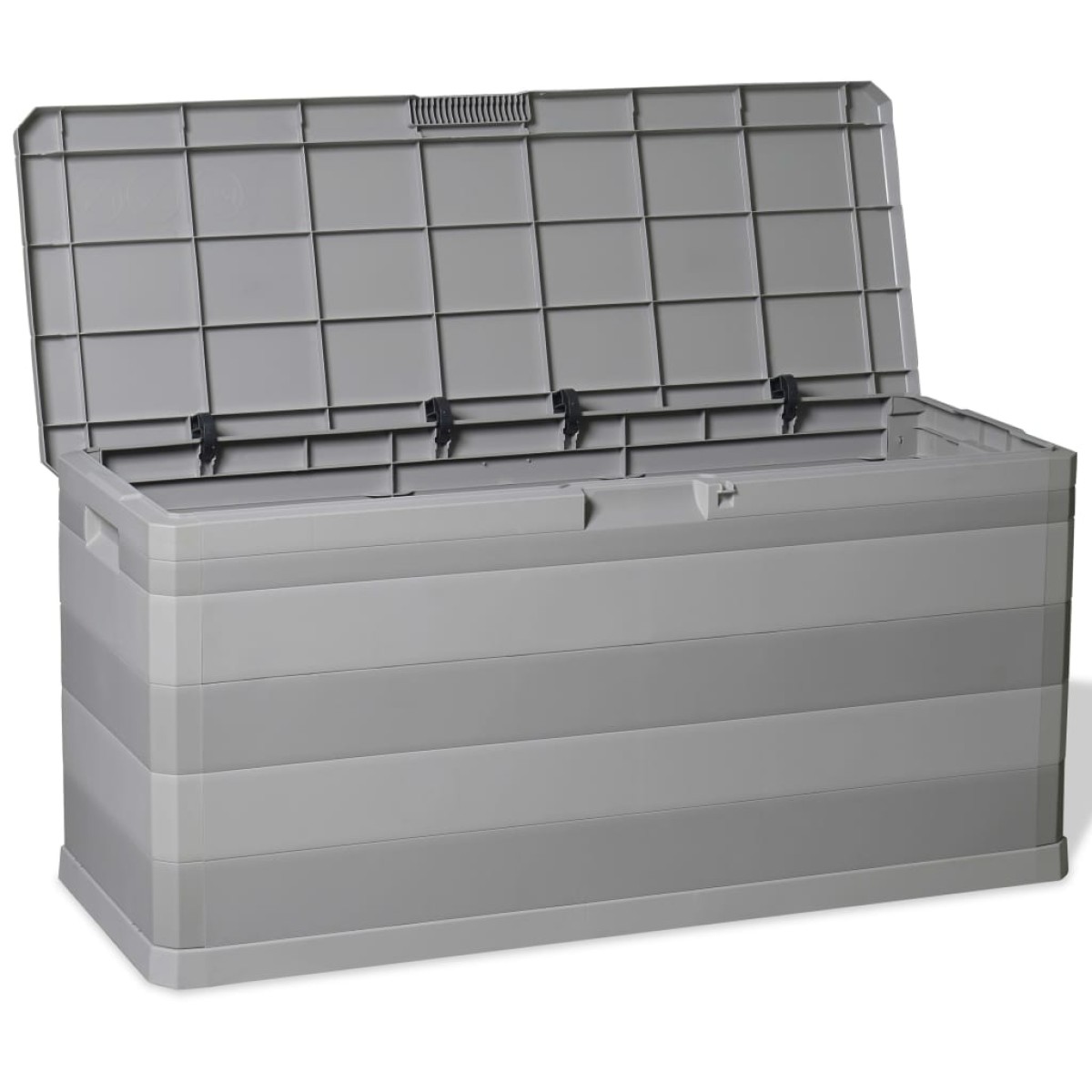 vidaXL Μπαούλο Αποθήκευσης Κήπου Γκρι 117 x 45 x 56 εκ.