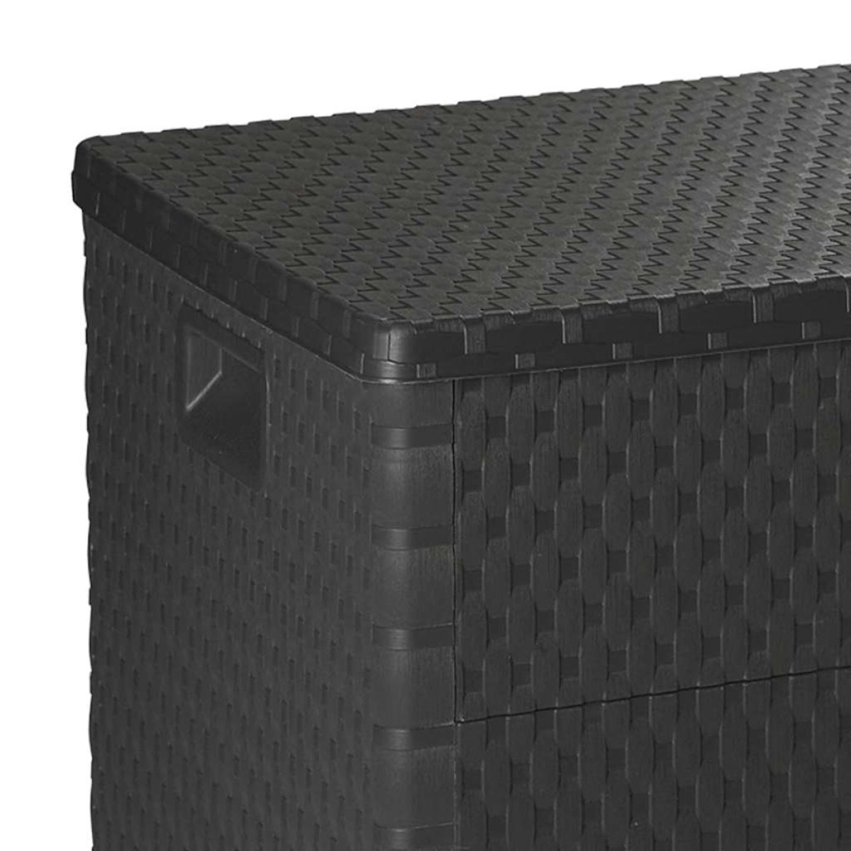 vidaXL Μπαούλο Αποθήκευσης Κήπου Ανθρακί 120x56x63 εκ. Πολυπροπυλένιο