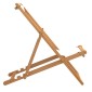 vidaXL Ξαπλώστρα Κρεμ 56 x 105 x 96 εκ. από Ξύλο Teak