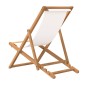vidaXL Ξαπλώστρα Κρεμ 56 x 105 x 96 εκ. από Ξύλο Teak