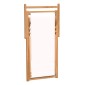 vidaXL Ξαπλώστρα Κρεμ 56 x 105 x 96 εκ. από Ξύλο Teak