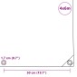 vidaXL Μουσαμάς 650 γρ./μ.² Γκρι 4 x 6 μ.