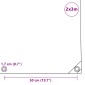 vidaXL Μουσαμάς 650 γρ./μ.² Πράσινος 2 x 3 μ.