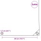 vidaXL Μουσαμάς 650 γρ./μ.² Λευκός 3 x 4 μ.