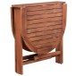 vidaXL Τραπέζι Κήπου  120 x 70 x 74 εκ. από Μασίφ Ξύλο Ακακίας