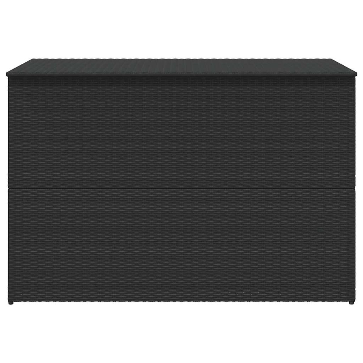 vidaXL Μπαούλο Εξωτερικού Χώρου Μαύρο 150x100x100 εκ. Συνθετικό Ρατάν