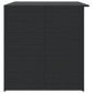 vidaXL Μπαούλο Εξωτερικού Χώρου Μαύρο 150x100x100 εκ. Συνθετικό Ρατάν