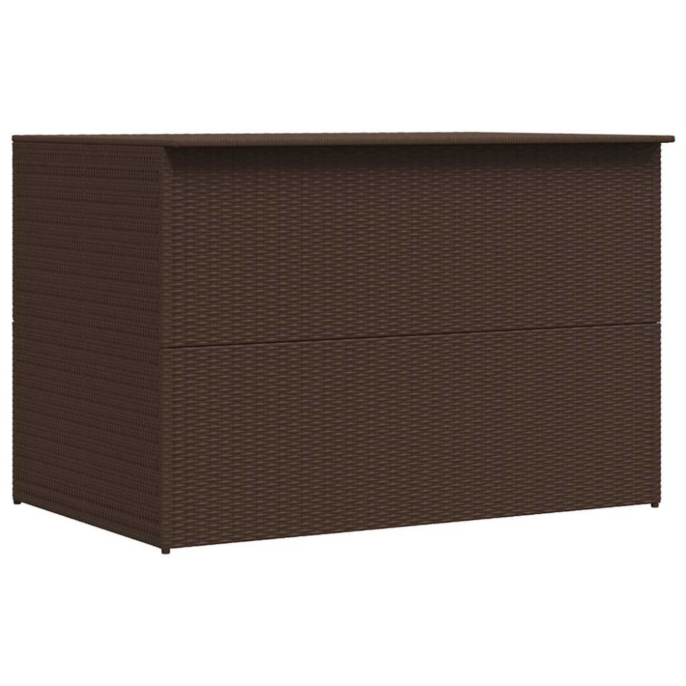 vidaXL Μπαούλο Εξωτερικού Χώρου Καφέ 150x100x100 εκ. Συνθετικό Ρατάν