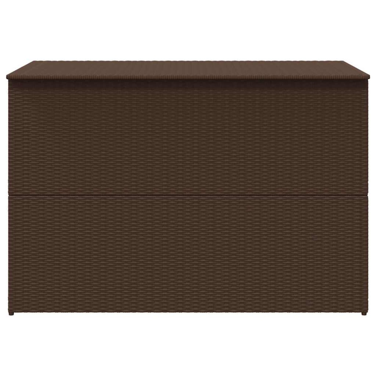 vidaXL Μπαούλο Εξωτερικού Χώρου Καφέ 150x100x100 εκ. Συνθετικό Ρατάν