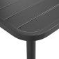 vidaXL Τραπέζι Κήπου Σκούρο Γκρι 150 x 90 x 72 εκ. Ατσάλινο