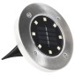 vidaXL Σποτ Ηλιακά Χωνευτά - Καρφωτά LED 8 τεμ. Θερμό Λευκό