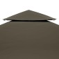 vidaXL Κάλυμμα για Κιόσκι 2 Επιπέδων Χρώμα Taupe 4 x 3 μ. 310 γρ./μ²
