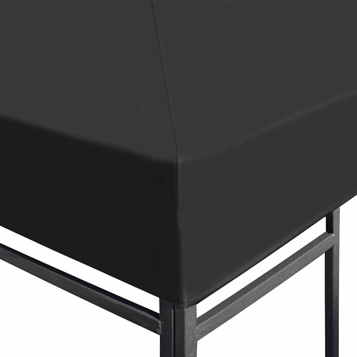 vidaXL Κάλυμμα για Κιόσκι Γκρι 3 x 3 μ. 310 γρ./μ²