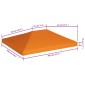vidaXL Κάλυμμα για Κιόσκι Πορτοκαλί 4 x 3 μ. 310 γρ./μ²