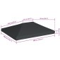 vidaXL Κάλυμμα για Κιόσκι Γκρι 4 x 3 μ. 310 γρ./μ²