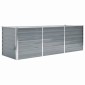 vidaXL Ζαρντινιέρα Υπερυψωμένη Γκρι 240x80x77 εκ. Γαλβανισμ. Χάλυβας