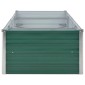 vidaXL Ζαρντινιέρα Υπερυψωμένη Γκρι 240x80x45 εκ. Γαλβανισμ. Χάλυβας