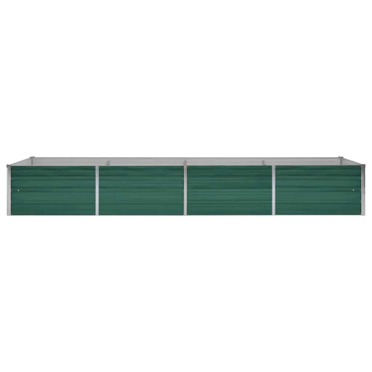 vidaXL Ζαρντινιέρα Υπερυψωμένη Πράσινη 320x80x45 εκ. Γαλβαν. Χάλυβας