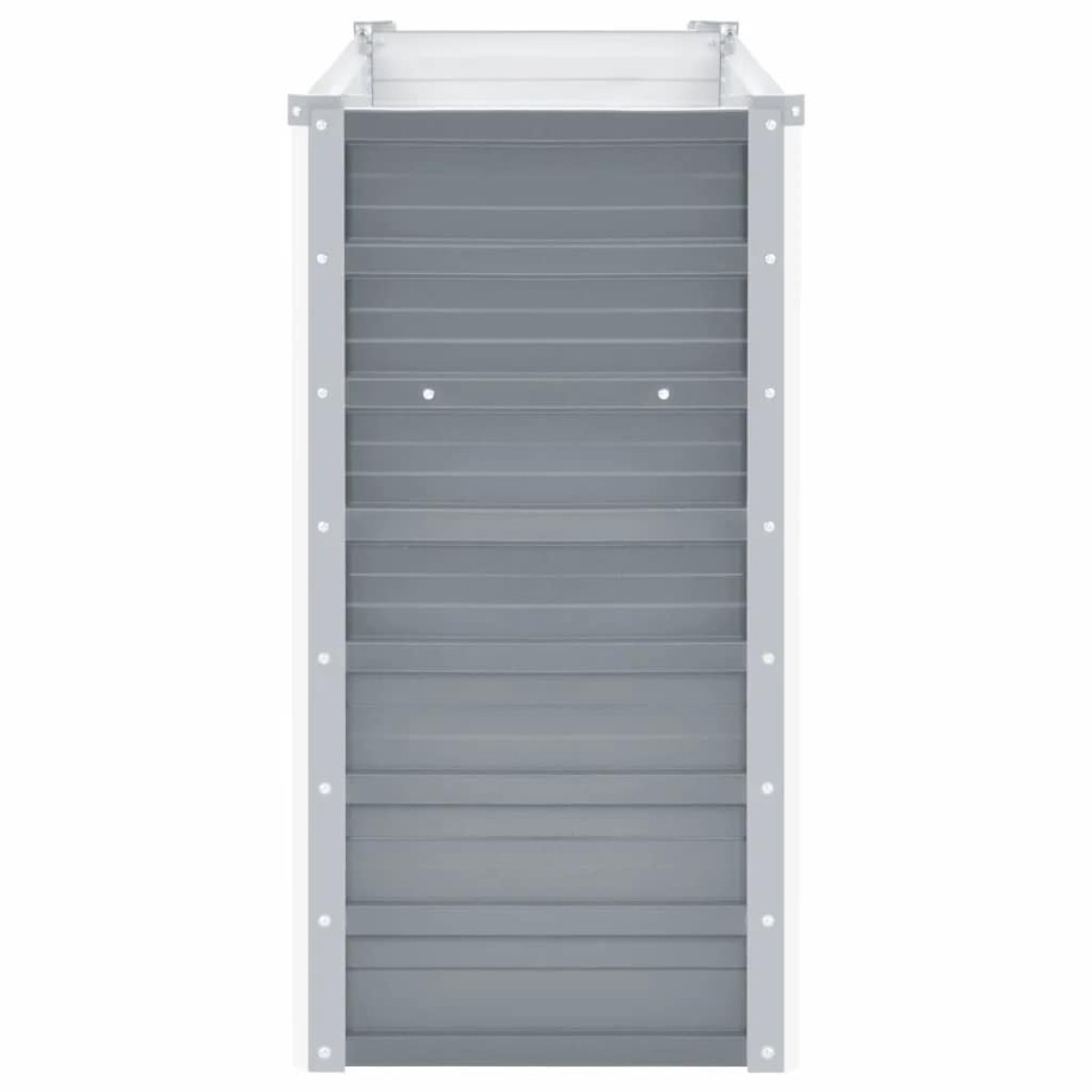 vidaXL Ζαρντινιέρα Υπερυψωμένη Γκρι 160x40x77 εκ. Γαλβανισμ. Χάλυβας