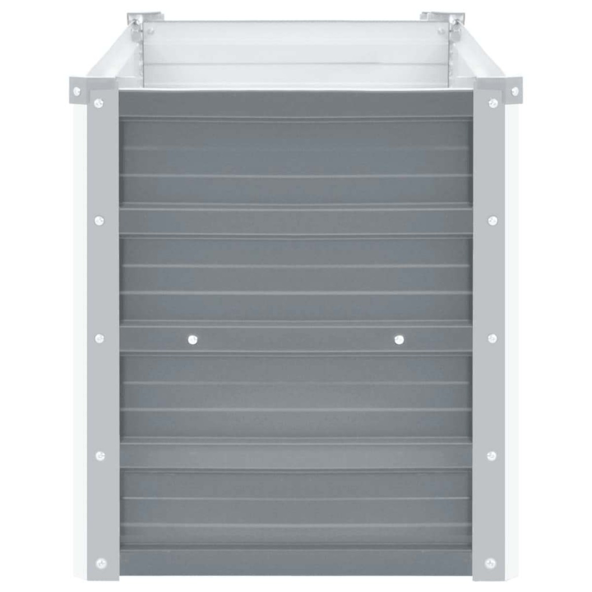 vidaXL Ζαρντινιέρα Υπερυψωμένη Γκρι 160x40x45 εκ. Γαλβανισμ. Χάλυβας