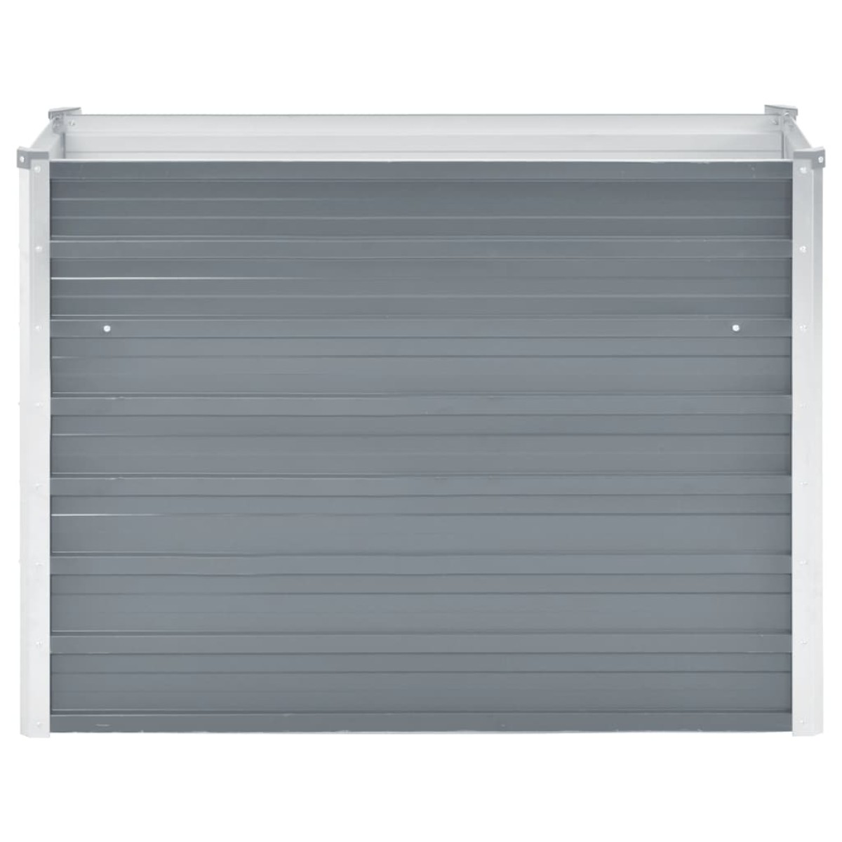 vidaXL Ζαρντινιέρα Υπερυψωμένη Γκρι 100x40x77 εκ. Γαλβανισμ. Χάλυβας