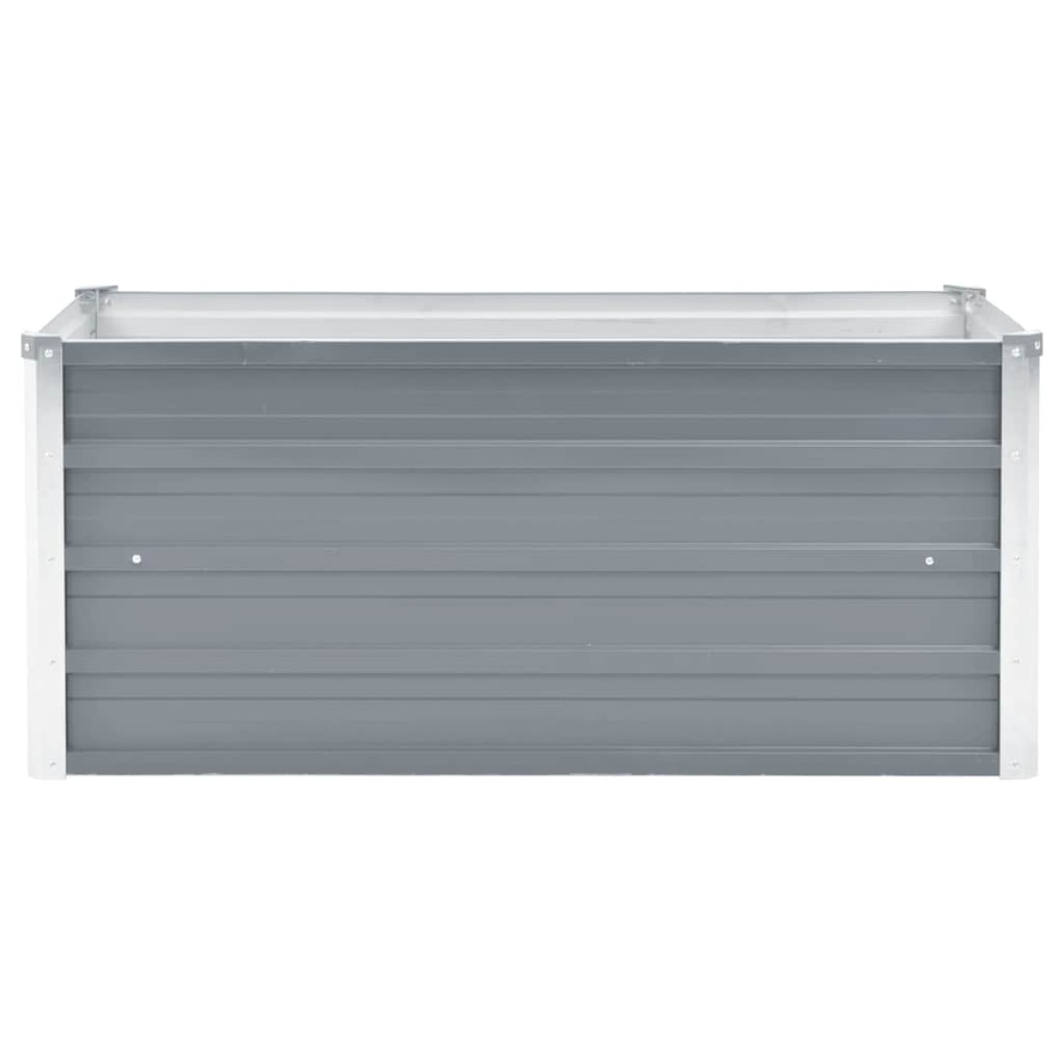 vidaXL Ζαρντινιέρα Υπερυψωμένη Γκρι 100x40x45 εκ. Γαλβανισμ. Χάλυβας