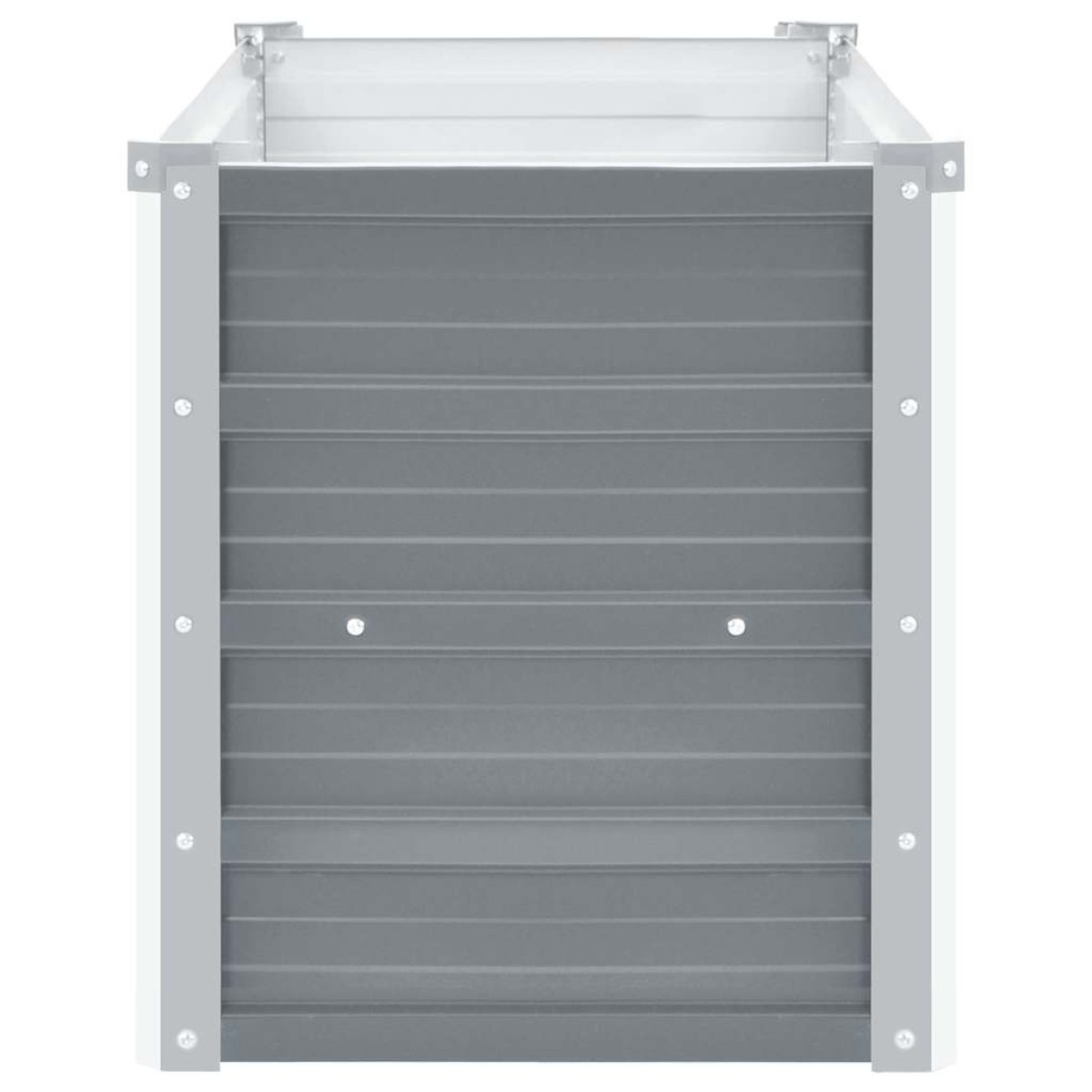 vidaXL Ζαρντινιέρα Υπερυψωμένη Γκρι 100x40x45 εκ. Γαλβανισμ. Χάλυβας