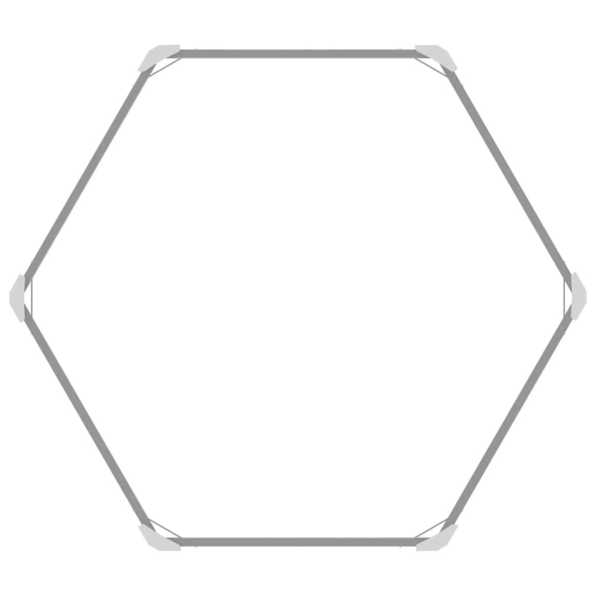 vidaXL Ζαρντινιέρα Υπερυψωμένη Γκρι 129x129x77 εκ. Γαλβανισμ. Χάλυβας