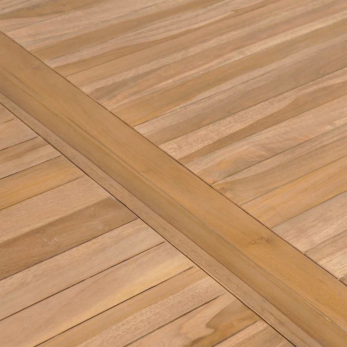 vidaXL Τραπέζι Κήπου 150 x 90 x 77 εκ. από Μασίφ Ξύλο Teak