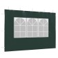 vidaXL Τοιχώματα Τέντας Εκδηλώσεων 2 τεμ. Πράσινα από PE με Παράθυρο