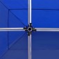 vidaXL Κιόσκι Πτυσσόμενο Επαγγελματικό Μπλε 6 x 3 μ. Αλουμινίου