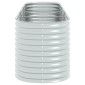 vidaXL Ζαρντινιέρα Υπερυψωμένη Ασημί 320x80x81 εκ. Γαλβανισμ. Χάλυβας