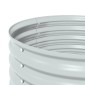 vidaXL Ζαρντινιέρα Υπερυψωμένη Ασημί 80x80x81 εκ. Γαλβανισμ. Χάλυβας