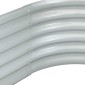vidaXL Ζαρντινιέρα Υπερυψωμένη Ασημί 400x80x44 εκ. Γαλβανισμ. Χάλυβας