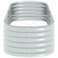 vidaXL Ζαρντινιέρα Υπερυψωμένη Ασημί 240x80x44 εκ. Γαλβανισμ. Χάλυβας