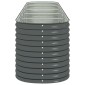 vidaXL Ζαρντινιέρα Υπερυψωμένη Γκρι 400x80x81 εκ. Γαλβανισμ. Χάλυβας