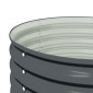 vidaXL Ζαρντινιέρα Υπερυψωμένη Γκρι 80x80x81 εκ. Γαλβανισμ. Χάλυβας