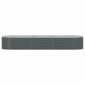 vidaXL Ζαρντινιέρα Υπερυψωμένη Γκρι 320x80x44 εκ. Γαλβανισμ. Χάλυβας