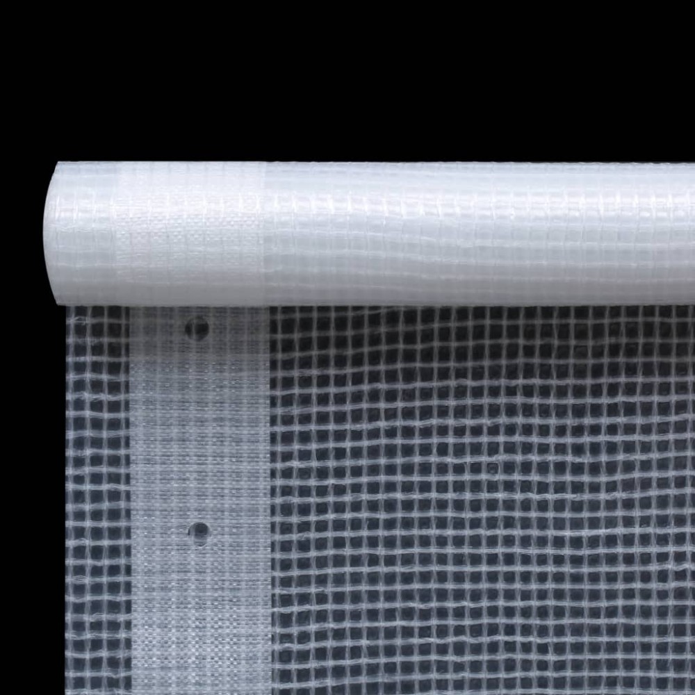 vidaXL Μουσαμάς με Ύφανση Leno Λευκός 2 x 2 μ. 260 γρ./μ²