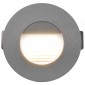vidaXL Φωτιστικά Τοίχου LED Εξωτερικού Χώρου Στρογγυλά 6 τεμ. Ασημί 5W