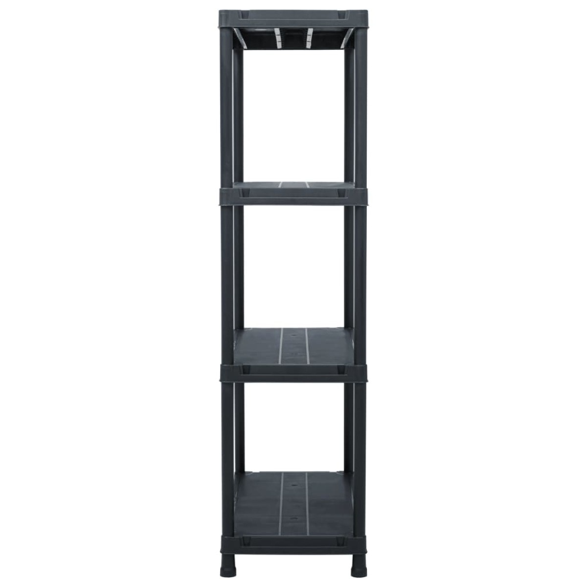 vidaXL Ραφιέρα Μαύρη 100 κ. 60 x 30 x 138 εκ. Πλαστική