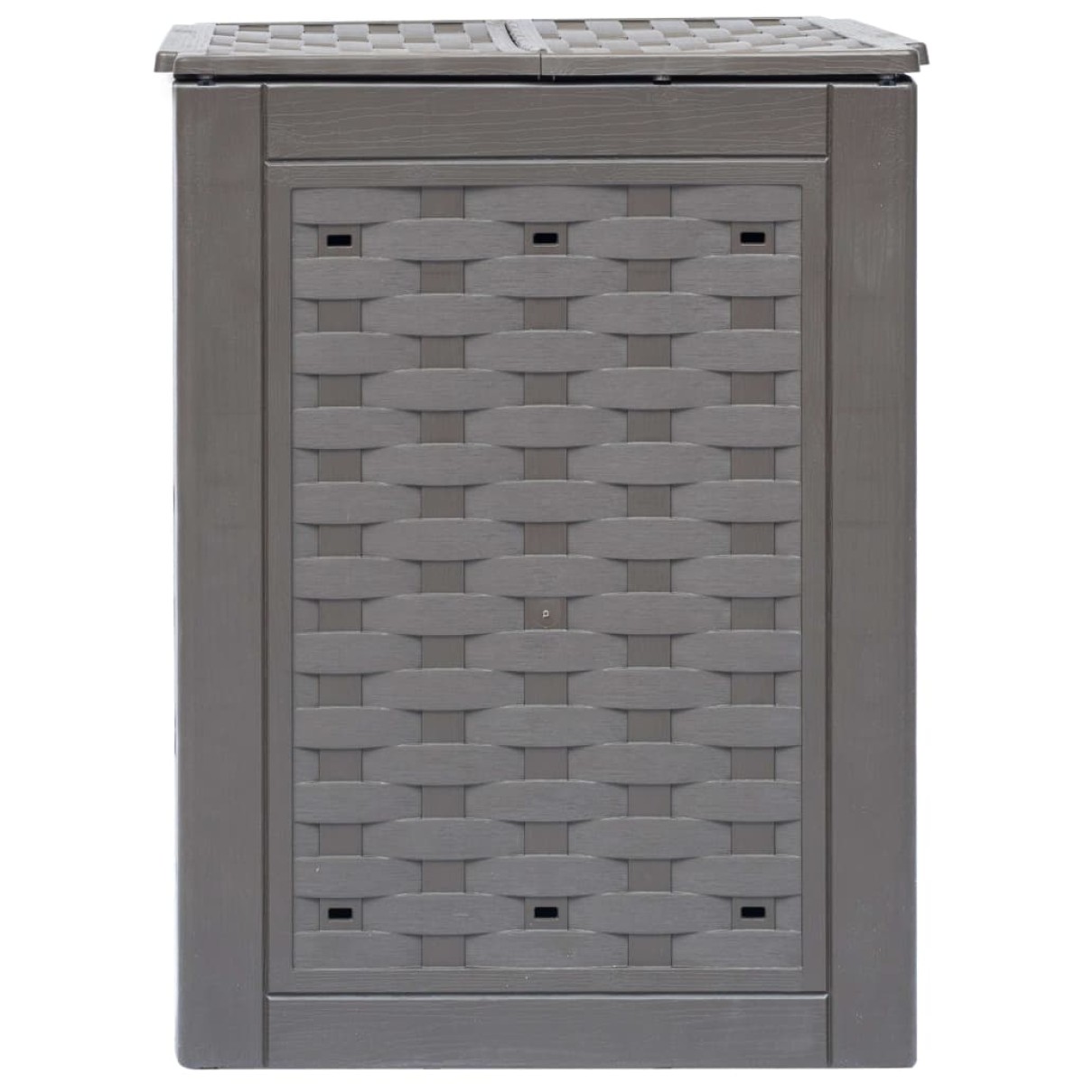 vidaXL Κομποστοποιητής Κήπου Καφέ 60x60x83 εκ. 300 L Πλαστικό Ρατάν