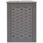 vidaXL Κομποστοποιητής Κήπου Καφέ 60x60x83 εκ. 300 L Πλαστικό Ρατάν