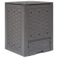 vidaXL Κομποστοποιητής Κήπου Καφέ 60x60x83 εκ. 300 L Πλαστικό Ρατάν