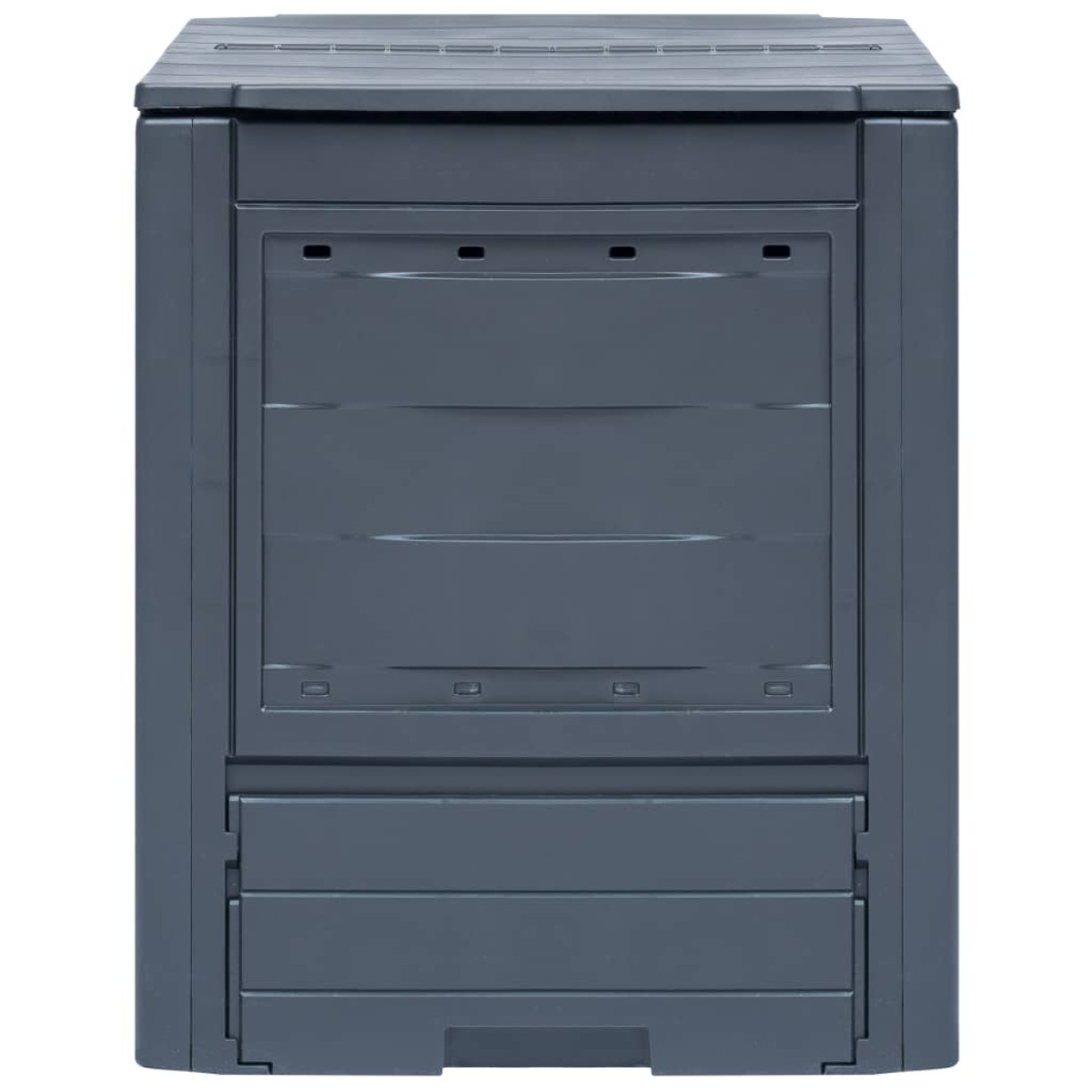 vidaXL Κομποστοποιητής Κήπου Γκρι 60 x 60 x 73 εκ. 260 Λίτρα
