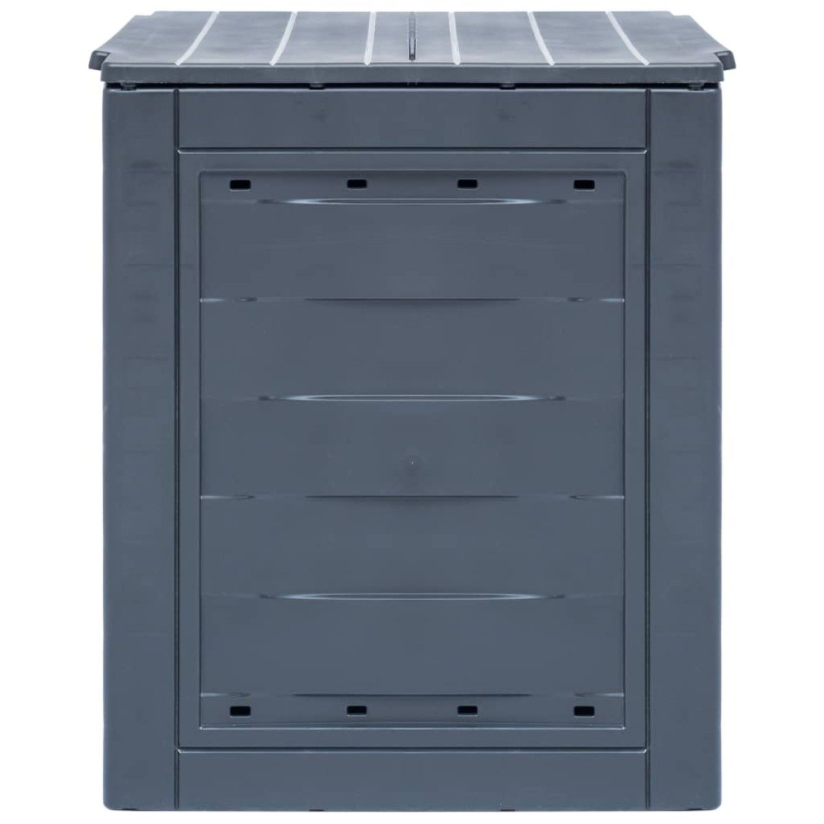 vidaXL Κομποστοποιητής Κήπου Γκρι 60 x 60 x 73 εκ. 260 Λίτρα